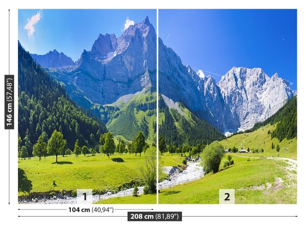Fototapet Panorama Alpii