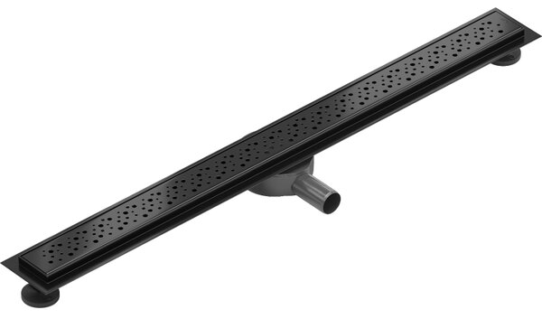 Mexen Flat 360°, canal de duș din oțel inoxidabil model M12 100 cm, negru mat, 1721100-40