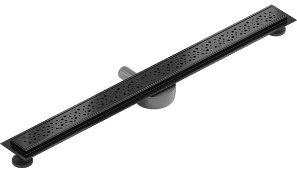 Mexen Flat 360°, canal de duș din oțel inoxidabil model M12 100 cm, negru mat, 1721100-40