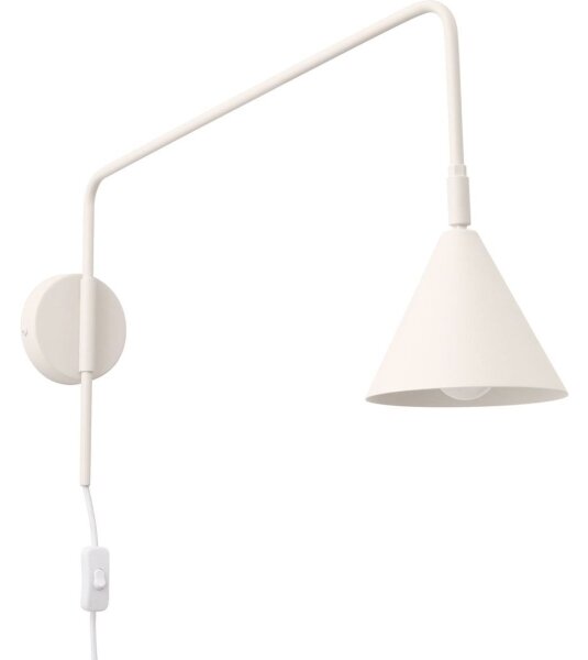 Lampă de perete Sollux SL.1699 NOX 1xE14/10W/230V crem