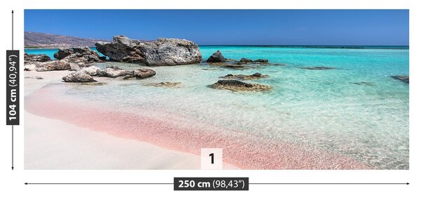 Fototapet O mare de roz nisip