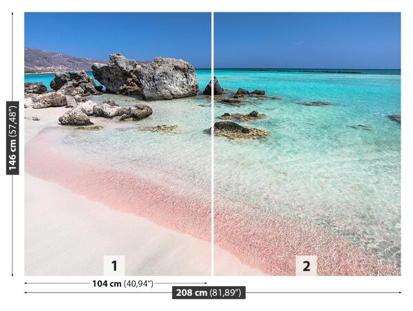 Fototapet O mare de roz nisip