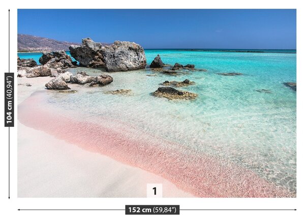 Fototapet O mare de roz nisip