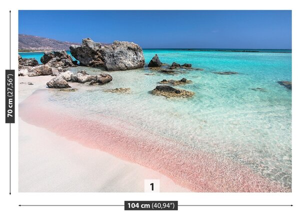 Fototapet O mare de roz nisip