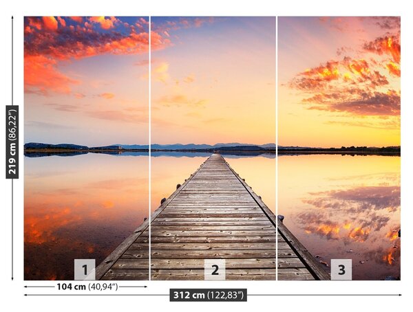 Fototapet Pier din lemn