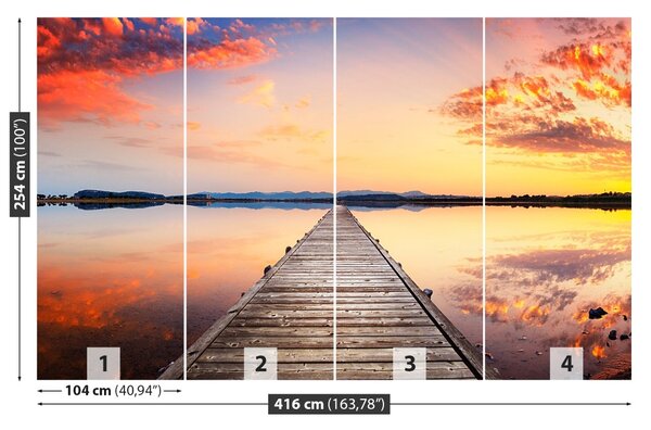 Fototapet Pier din lemn