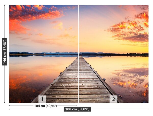 Fototapet Pier din lemn