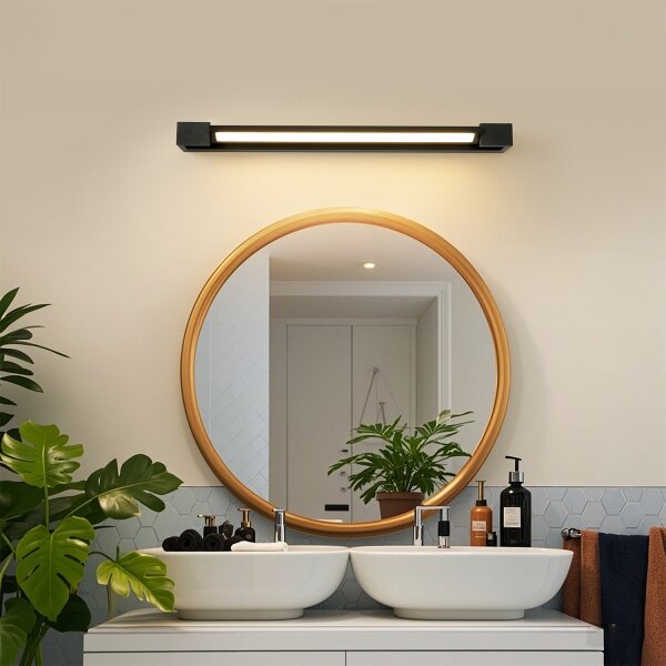 Brilagi-LED Iluminare pentru oglindă de baie AQUA LINE LED/18W/230V 60 cm IP44 negru