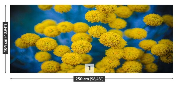 Fototapet galben Flori