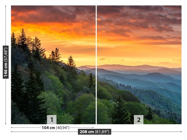 Fototapet Munții Sunrise