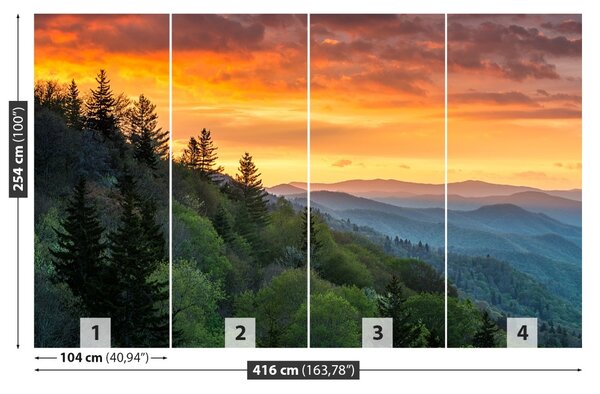Fototapet Munții Sunrise