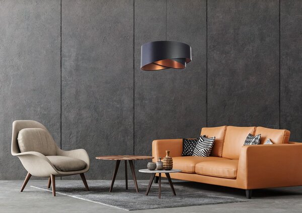 BPS Koncept Galaxy lampă suspendată 1x60 W negru-cupru 060-165