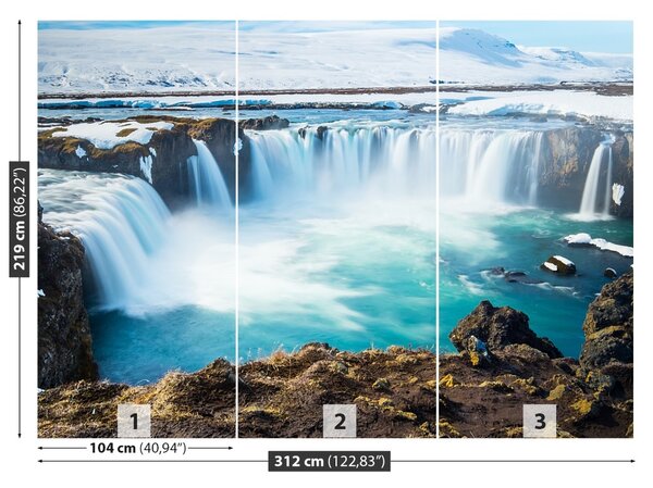 Fototapet Cascada Goddafoss