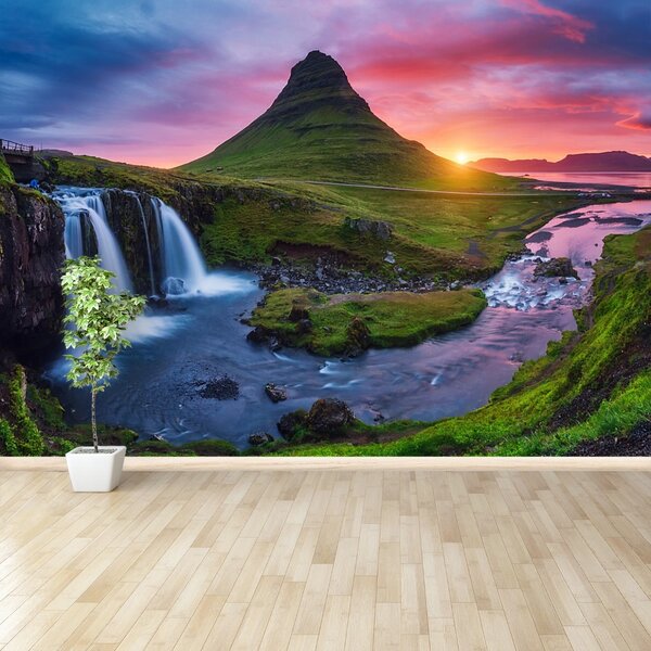 Fototapet Kirkjufell vulcan