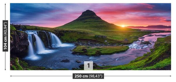 Fototapet Kirkjufell vulcan