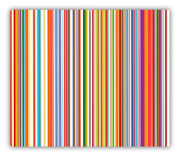 Tocator din sticla dungi colorate