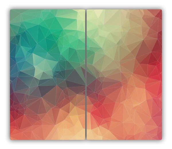 Tocator din sticla figuri geometrice