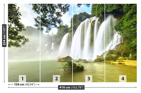 Fototapet Ban Gioc Cascada