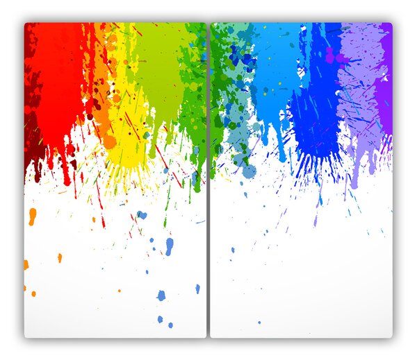 Tocator din sticla pete Rainbow