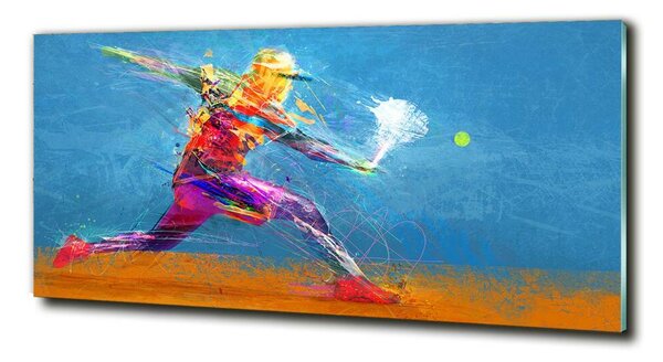 Tablou Printat Pe Sticlă Jucator de tenis