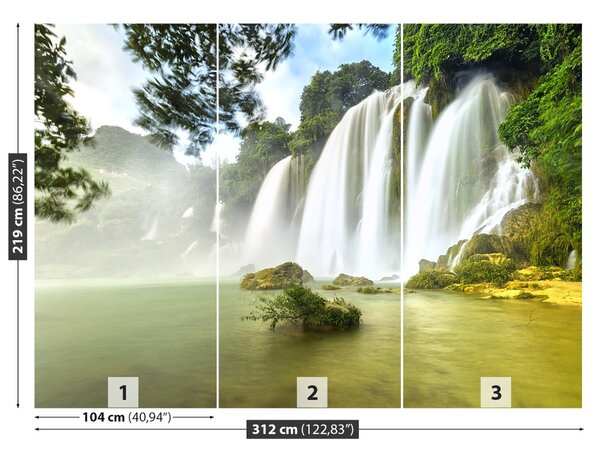Fototapet Ban Gioc Cascada