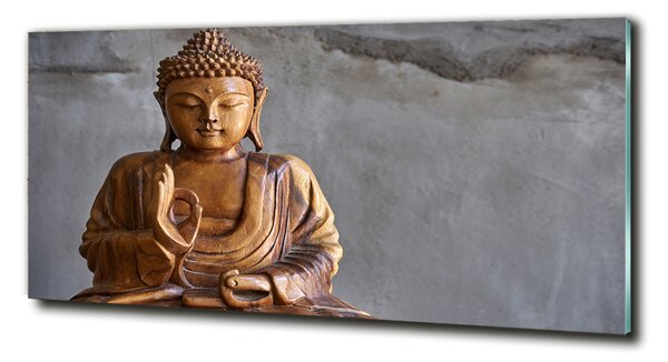Tablou Printat Pe Sticlă buddha din lemn