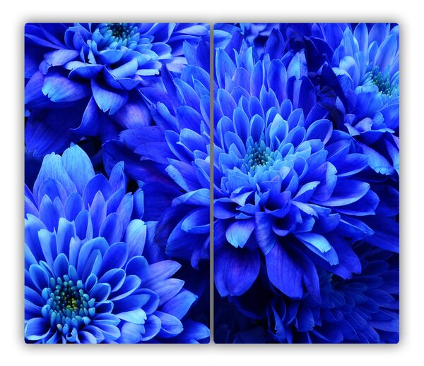 Tocator din sticla Aster Albastru