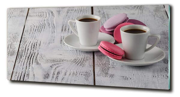Tablou sticlă Cafea și prăjituri