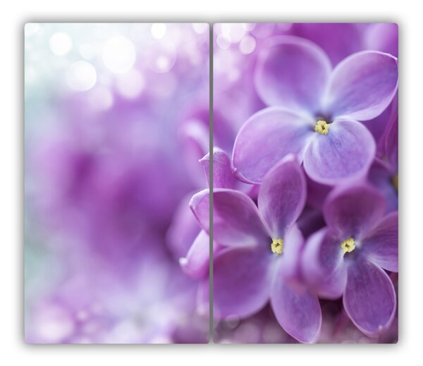 Tocator din sticla flori de liliac