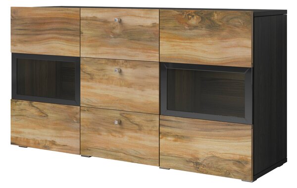 Vitrină Barly Typ 26 (nuc satin + touchwood). Promo -16%. 1107643