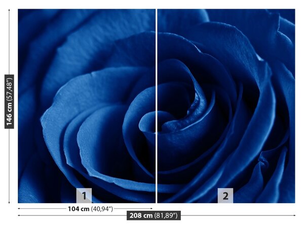 Fototapet Trandafir albastru