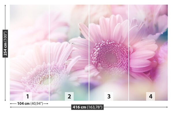 Fototapet Flori roz