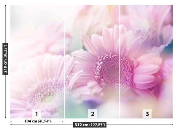 Fototapet Flori roz