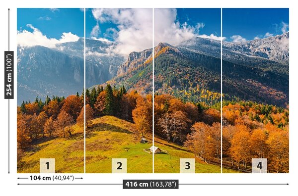 Fototapet Munții În toamna