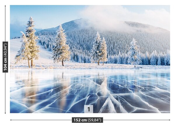 Fototapet Un lac înghețat