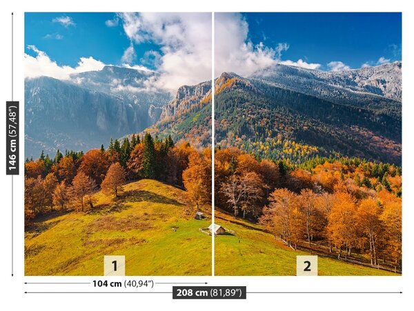 Fototapet Munții În toamna