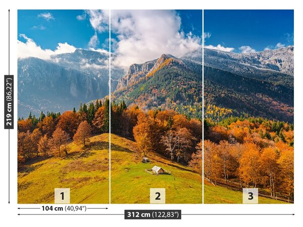 Fototapet Munții În toamna