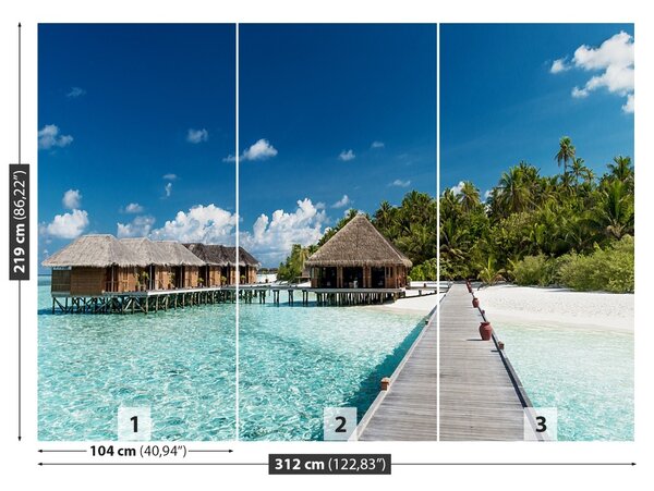 Fototapet Maldive Beach