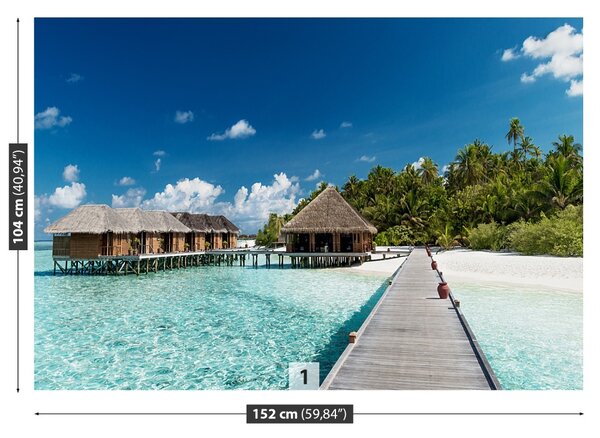 Fototapet Maldive Beach