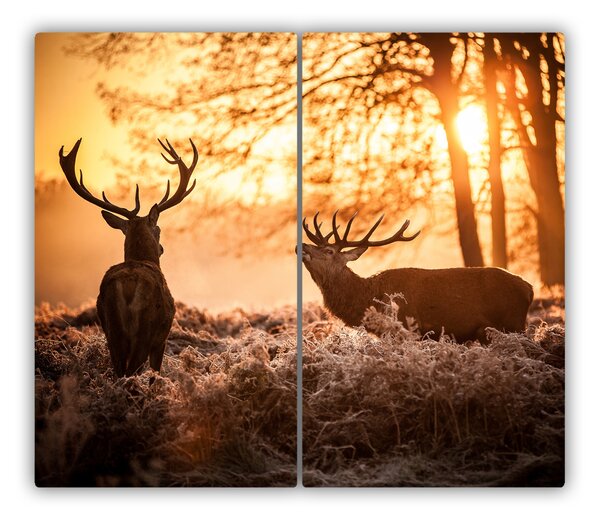 Tocator din sticla Sunrise Deer