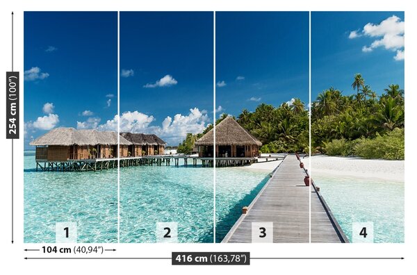 Fototapet Maldive Beach