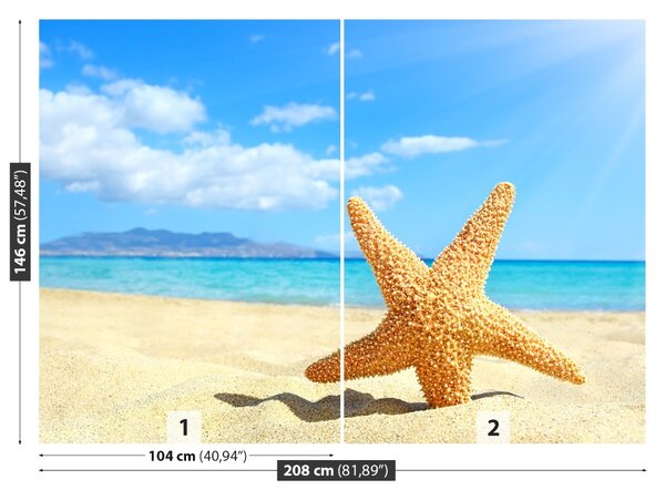 Fototapet Stea de mare. plajă