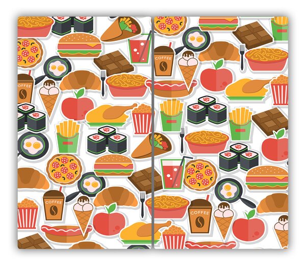 Tocator din sticla Fast food