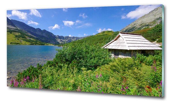 Tablou sticlă Cabană în munții Tatra