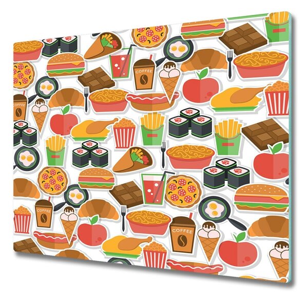 Tocator din sticla Fast food