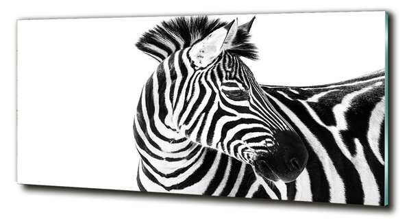 Tablou sticlă Zebra în zăpadă