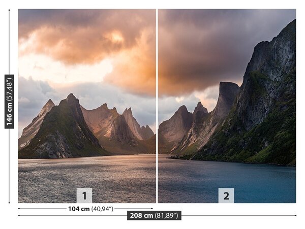 Fototapet Lofoten Norvegia