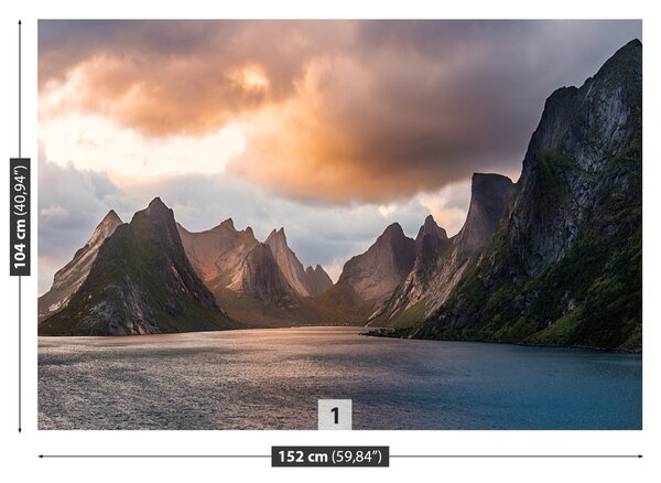 Fototapet Lofoten Norvegia