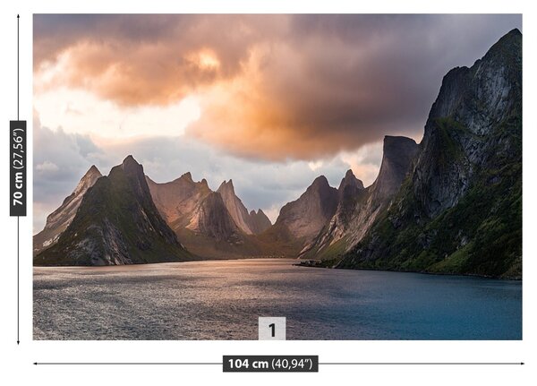 Fototapet Lofoten Norvegia
