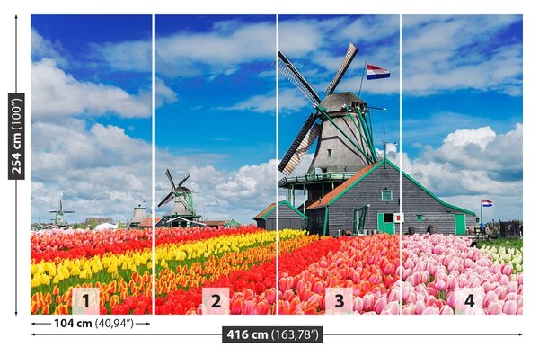 Fototapet Olanda Morile de vânt
